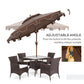 Outsunny 9' Patio Umbrella with Push Button Tilt and Crank