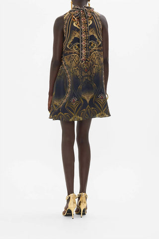 Camilla - Back Neck Tie Short Dress