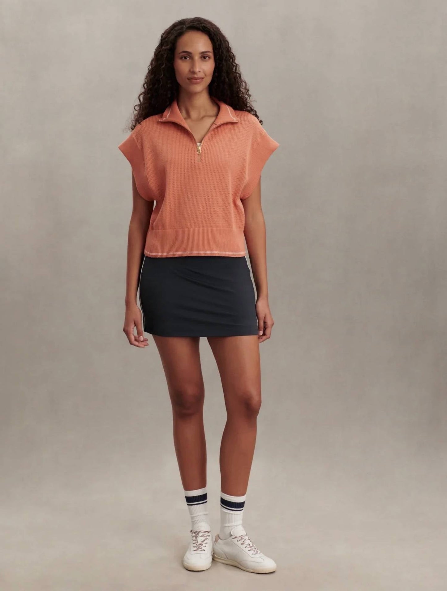 Varley - Fulton Cropped Knit Sweater Vest