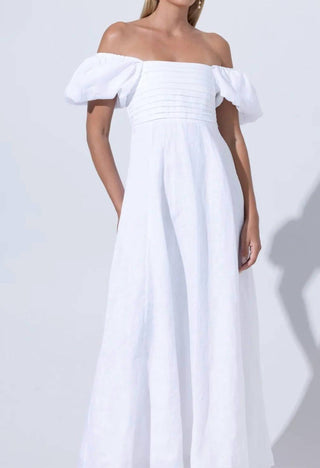 Lusana - Vestido longo de linho Amy