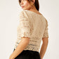 Free People - Country Romance Textured Sweater