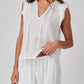 Bella Dahl - Ruffle Sleeve Tie Neck