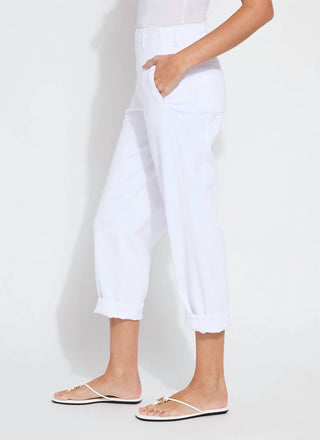 Lysse - Calça jeans curta Winslet com punho e cano alto feminina