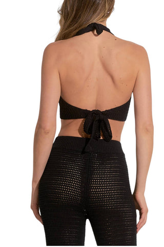 Elan - Top curto com alças finas