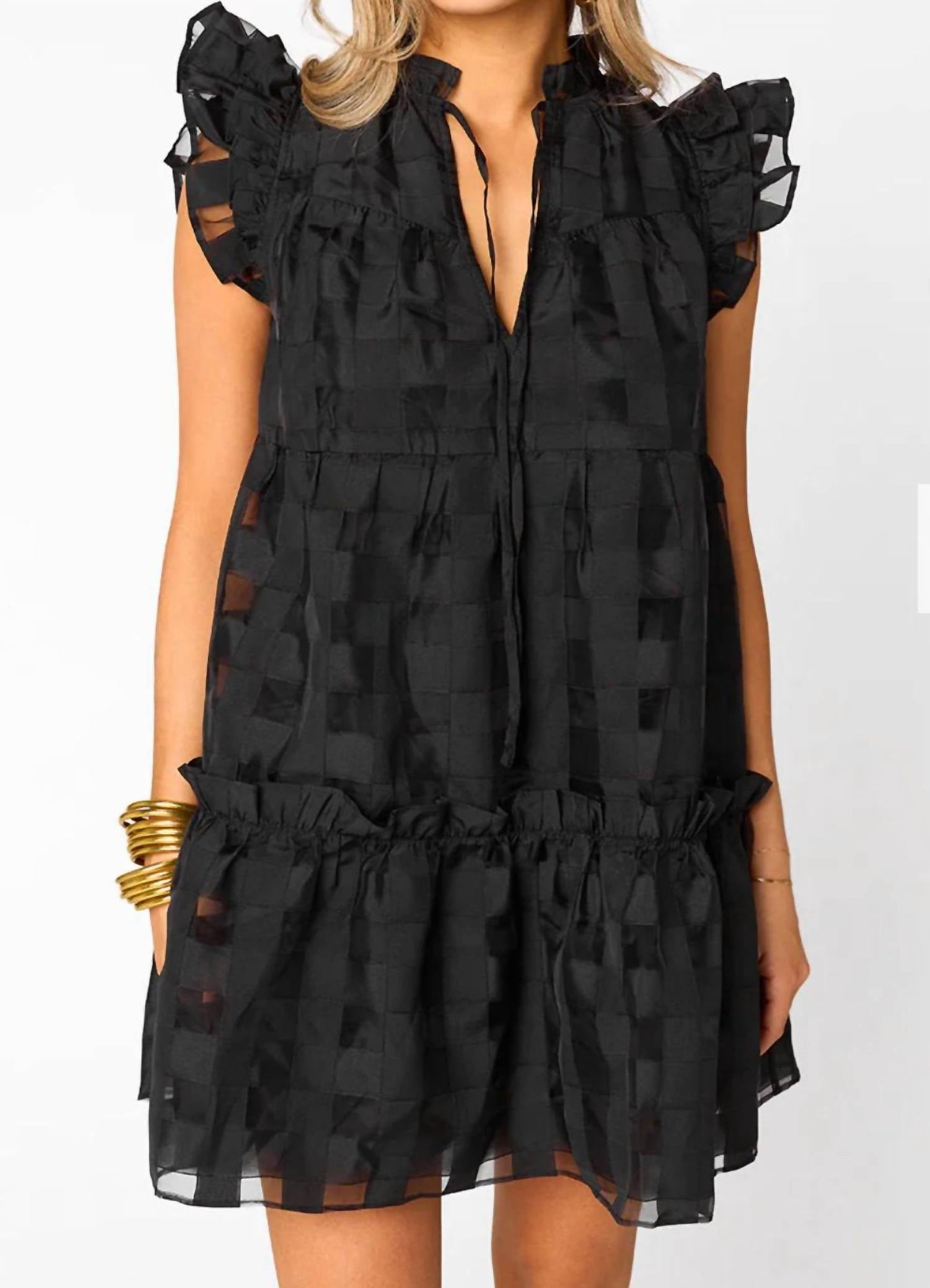 Buddylove - Vestido curto Aubrey com babados