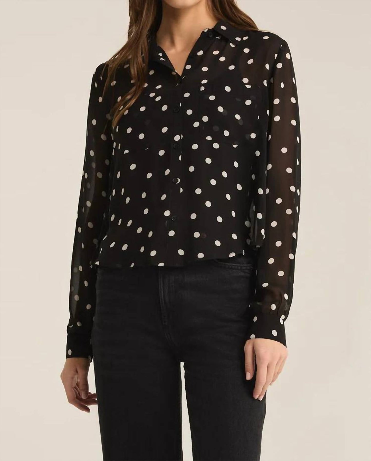 Z Supply - Vivienne Polka Dot Crepe Top