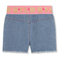 Billieblush - Baby Girls Denim Shorts With Elastic Logo Waist