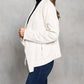 Paparazzi - Faux Suede Drape Front Jacket