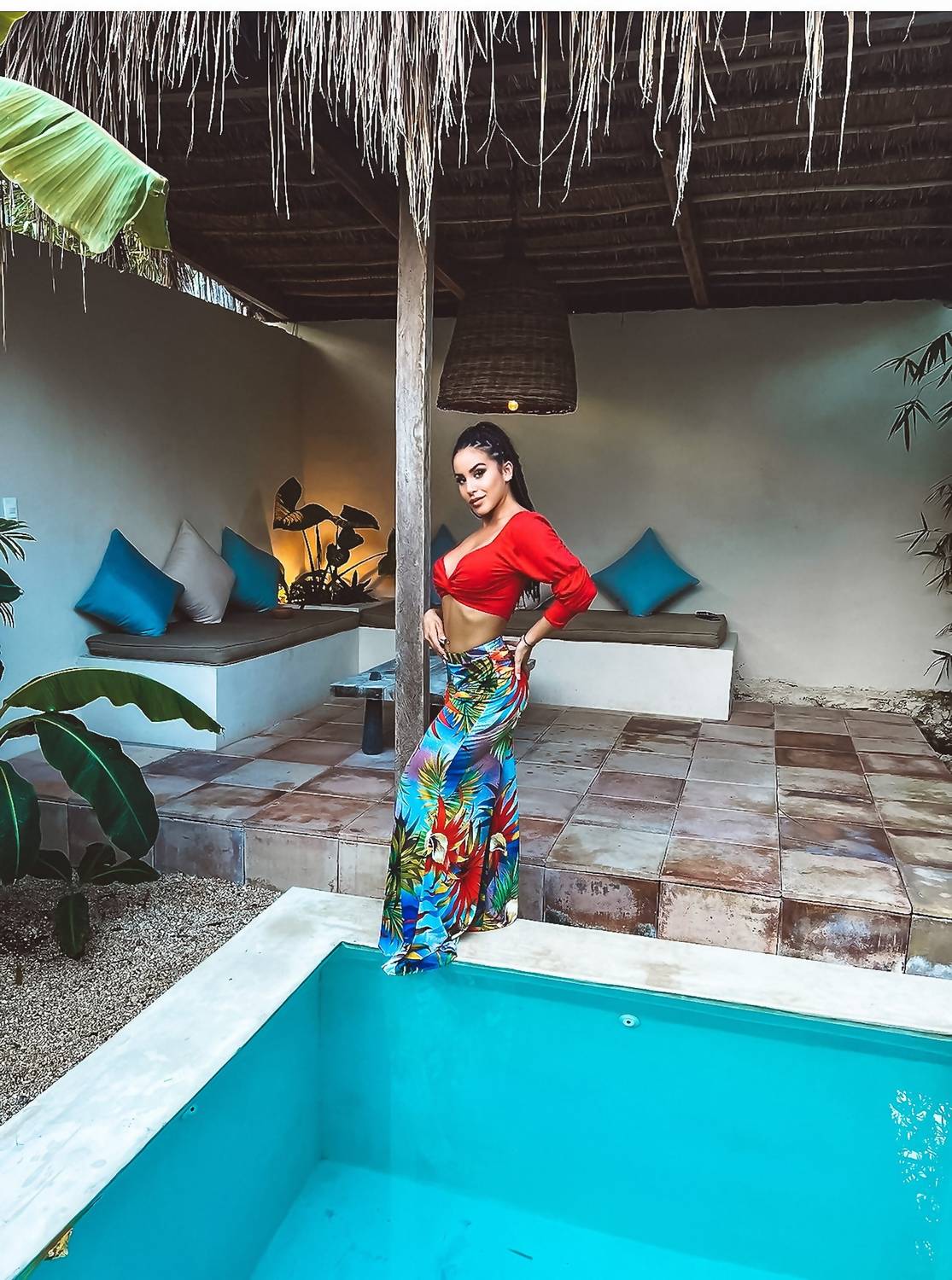 Little Secret Of Mine - Women's Crop Top And Trouser Set