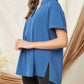 Entro - Textured Placket Top