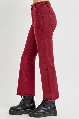Risen - Calça Jeans Flare Risen de Cintura Alta e Cano Alto