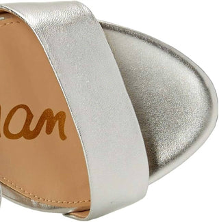 Sam Edelman - Sandália feminina Yaro com tira no tornozelo e bico aberto e salto bloco