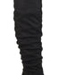Botas de cano alto Kaison Wide Calf femininas da coleção Journee, pretas, tamanho 8,5 m