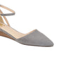 Sapatos femininos Journee Collection Arkie Sliver Wedges, cinza, tamanho 7,5 m