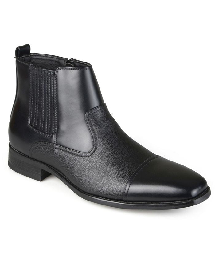 Sapatos sociais masculinos Alex da Vance Co., pretos, tamanho 9 M