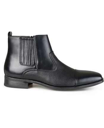 Sapatos sociais masculinos Alex da Vance Co., pretos, tamanho 9 M