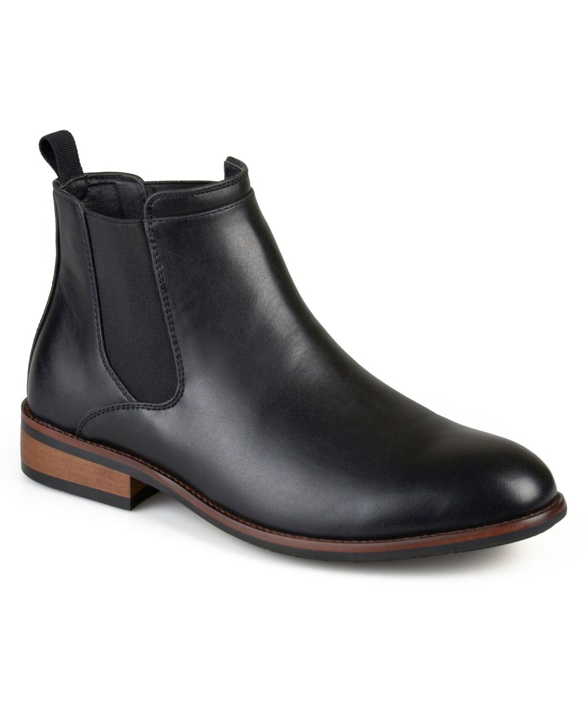 Bota social masculina Landon da Vance Co., preta, tamanho 9 M