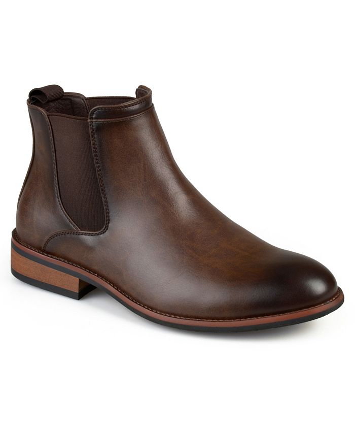 Bota social masculina Landon da Vance Co., marrom, tamanho 10 M