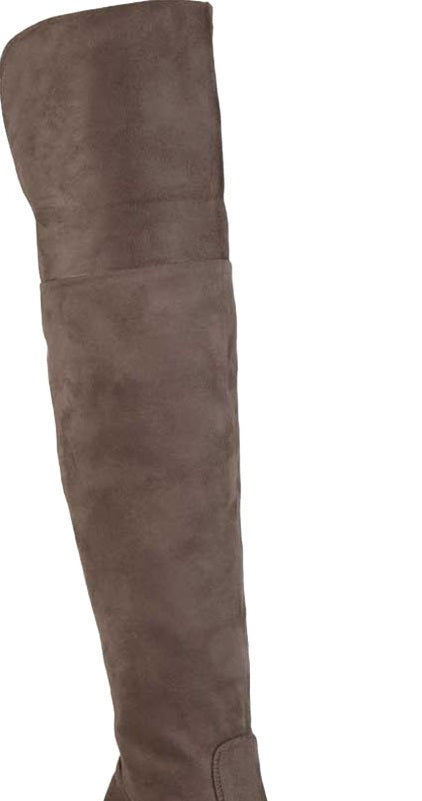 Bota Sana de cano largo Journee Collection feminina, marrom, tamanho 11M