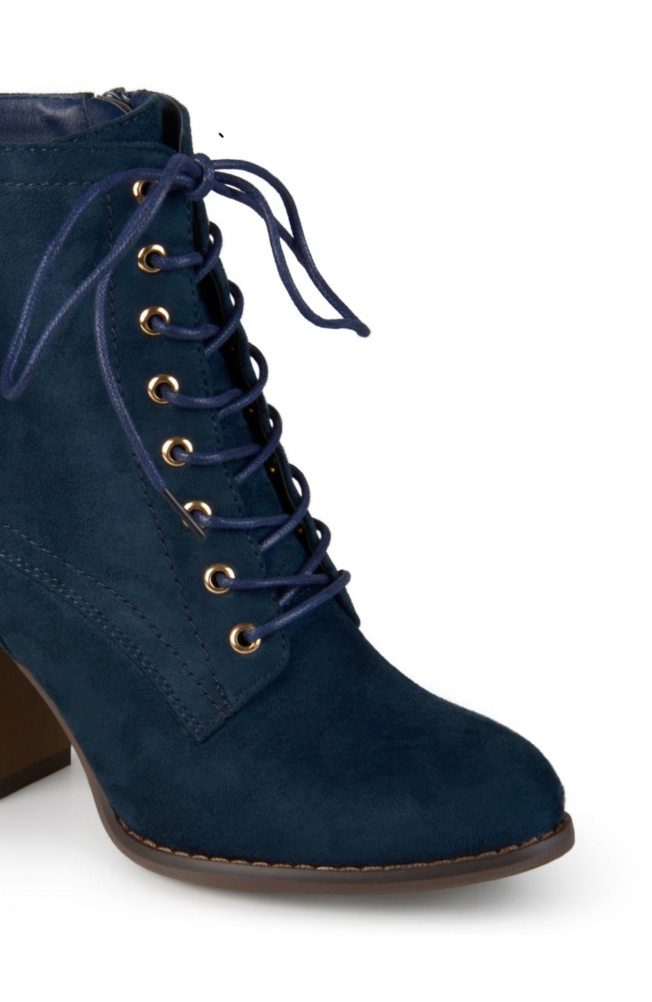 Botas femininas Baylor com cadarço Journee Collection, azuis, tamanho 8,5 M