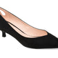 Sapatos femininos Journee Collection Goldie Kitten Heel, pretos, tamanho 8,5 M