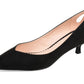 Sapatos femininos Journee Collection Goldie Kitten Heel, pretos, tamanho 8,5 M