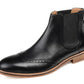 Bota Chelsea Thomas &amp; Vine Watson Wingtip Masculina Preta Tamanho 9,5M