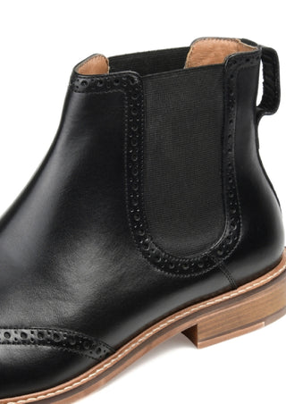 Bota Chelsea Thomas &amp; Vine Watson Wingtip Masculina Preta Tamanho 9,5M