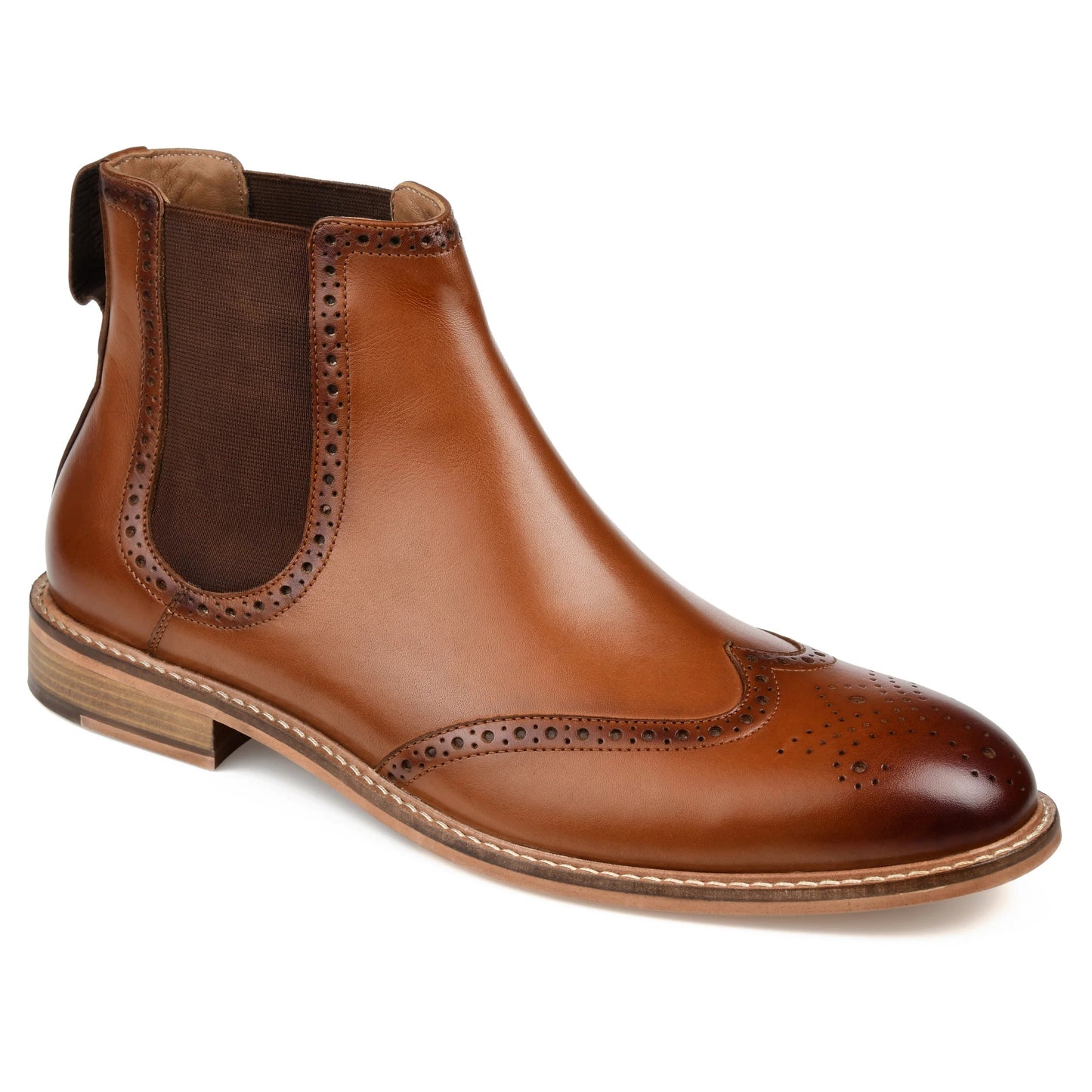Bota Chelsea Watson Wingtip Masculina Thomas &amp; Vine Marrom Tamanho 10 M