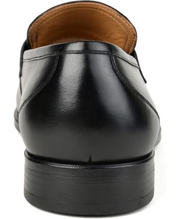 Thomas &amp; Vine Mocassim Masculino Bishop Apron Toe Penny Preto Tamanho 8 M