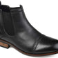 Bota Chelsea Vance Co. Masculina com Biqueira Cap Toe Preta Tamanho 9 M