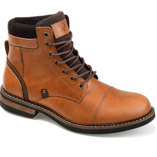 Bota de cano curto masculina Territory Yukon Cap Toe marrom tamanho 12 M