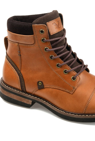 Bota de cano curto masculina Territory Yukon Cap Toe marrom tamanho 12 M