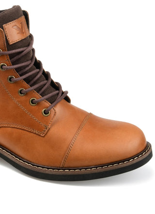Bota de cano curto masculina Territory Yukon Cap Toe marrom tamanho 12 M