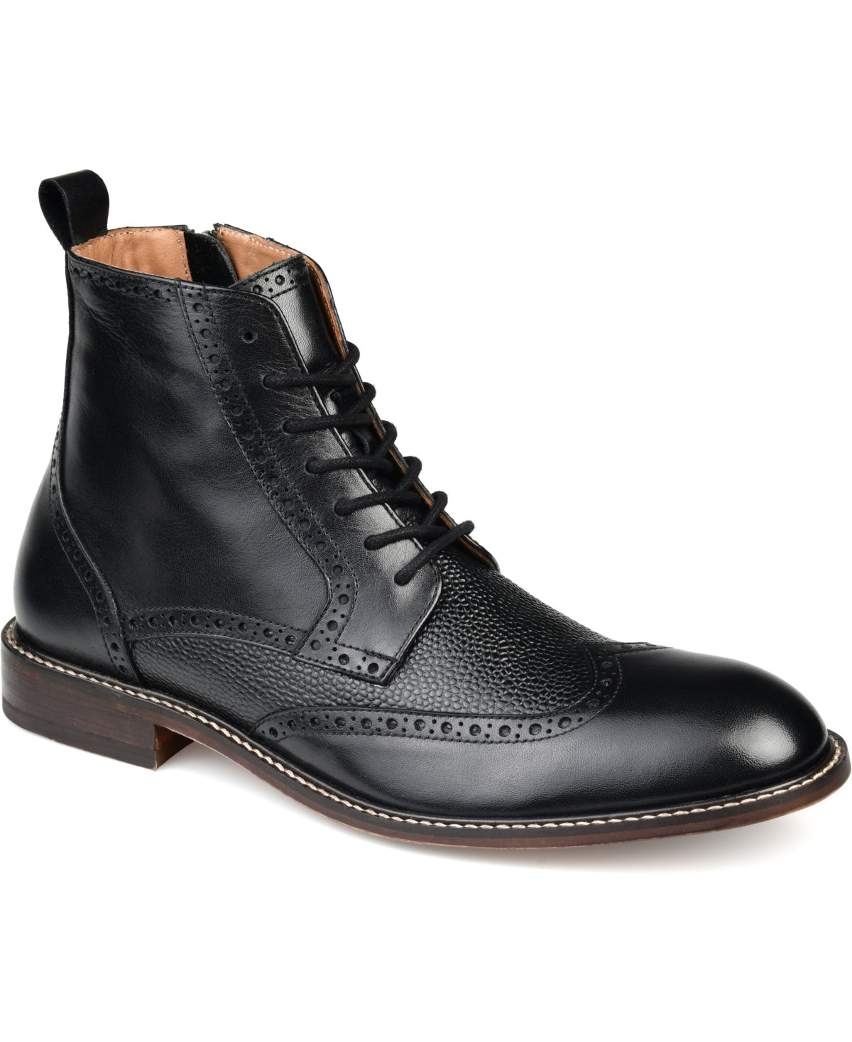 Bota Thomas &amp; Vine Legend Wingtip Masculina Preta Tamanho 10,5 L