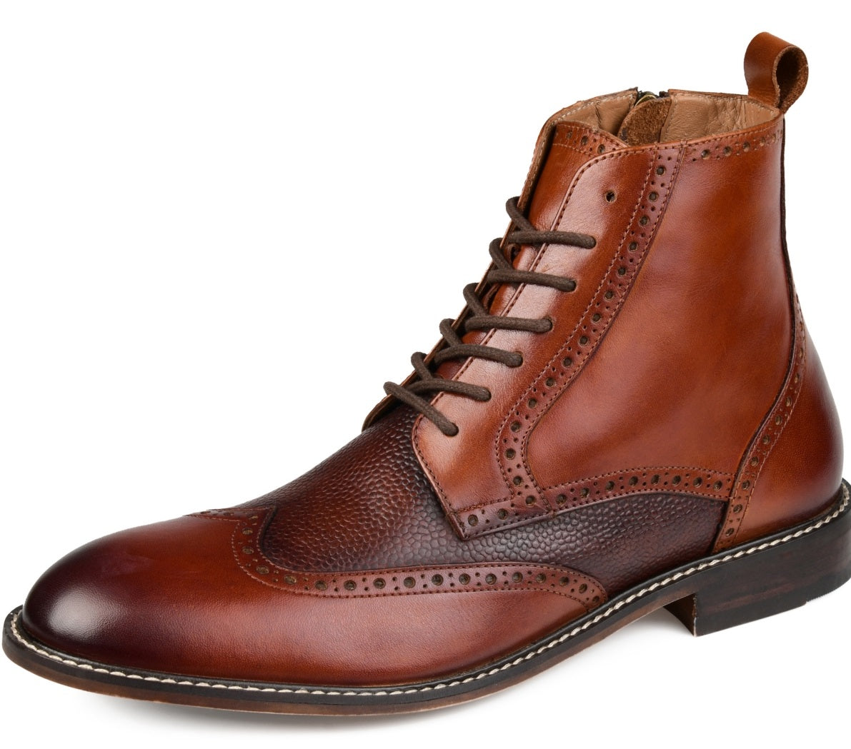 Bota Thomas &amp; Vine Legend Wingtip Masculina Marrom Tamanho 10,5 W