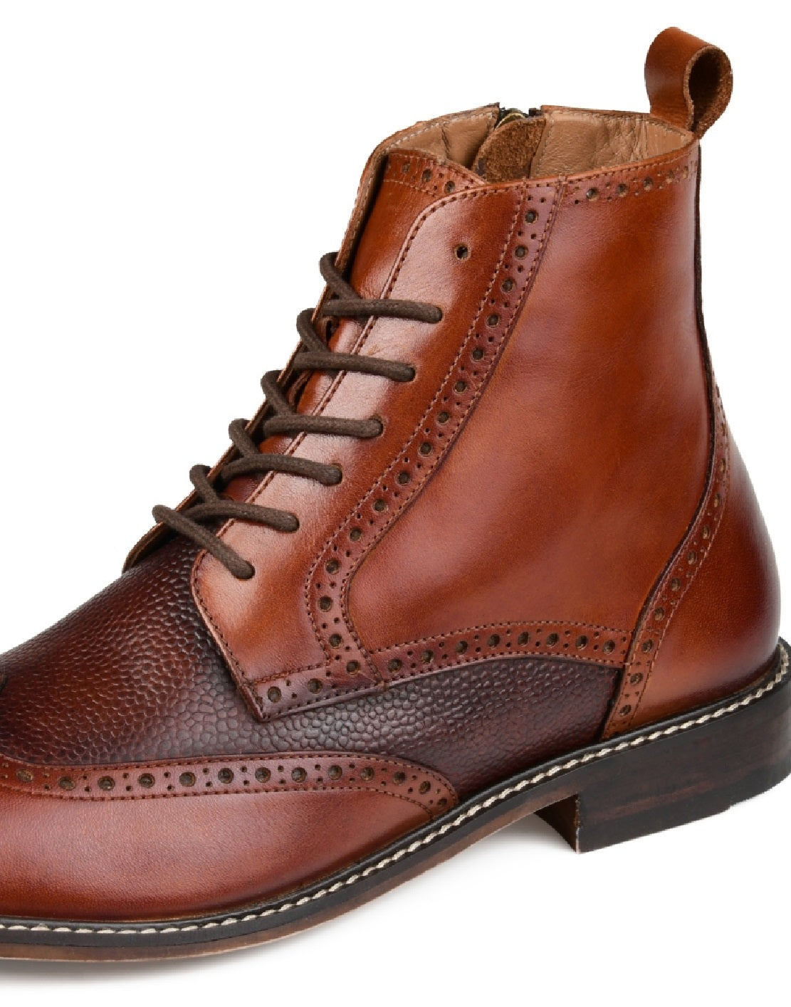 Bota Thomas &amp; Vine Legend Wingtip Masculina Marrom Tamanho 10,5 W