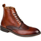 Botas Thomas &amp; Vine Legend Wingtip Masculinas Marrom Tamanho 9,5 W