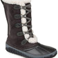 Botas de neve femininas Journee Collection, bicolor, à prova d'água, com cadarço, bico redondo, cinza, tamanho 10 M