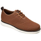 Sapatos sociais masculinos de malha Novak da Vance Co., marrom, tamanho 8 M
