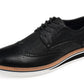 Tênis Derby Wingtip Warrick Masculino Vance Co. Preto Tamanho 9 M