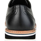 Tênis Derby Wingtip Warrick Masculino Vance Co. Preto Tamanho 9,5M