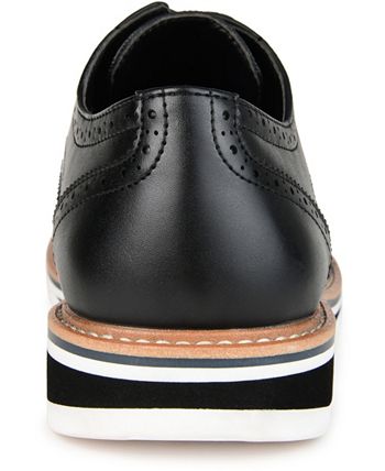Tênis Derby Wingtip Warrick Masculino Vance Co. Preto Tamanho 9,5M