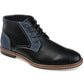 Botas Chukka Franco Plain Toe Masculinas Vance Co., Pretas, Tamanho 11 M