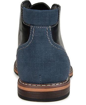 Botas Chukka Franco Plain Toe Masculinas Vance Co., Pretas, Tamanho 11 M