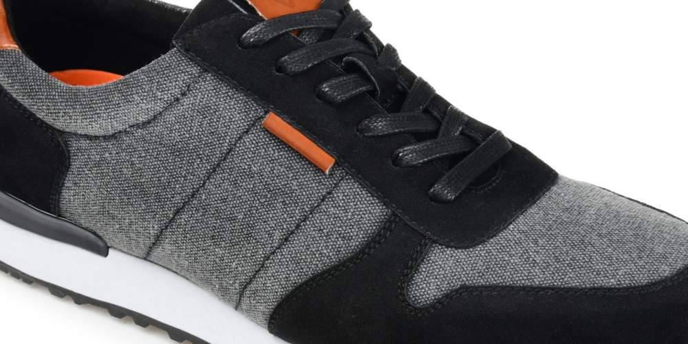 Tênis casual masculino Vance Co. Ferris, preto, tamanho 10,5 M
