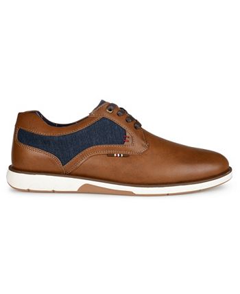 Sapatos sociais casuais Fritz masculinos da Vance Co., marrom, tamanho 8,5 M