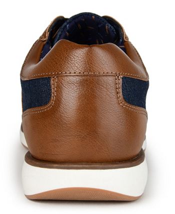 Sapatos sociais casuais Fritz masculinos da Vance Co., marrom, tamanho 8,5 M