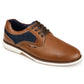 Sapatos sociais casuais Fritz masculinos da Vance Co., marrom, tamanho 8,5 M