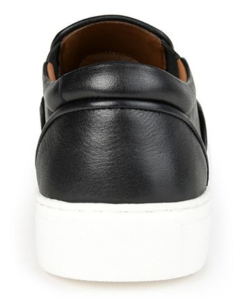 Tênis masculino Thomas &amp; Vine Conley Slip On de couro, preto, tamanho 10 M